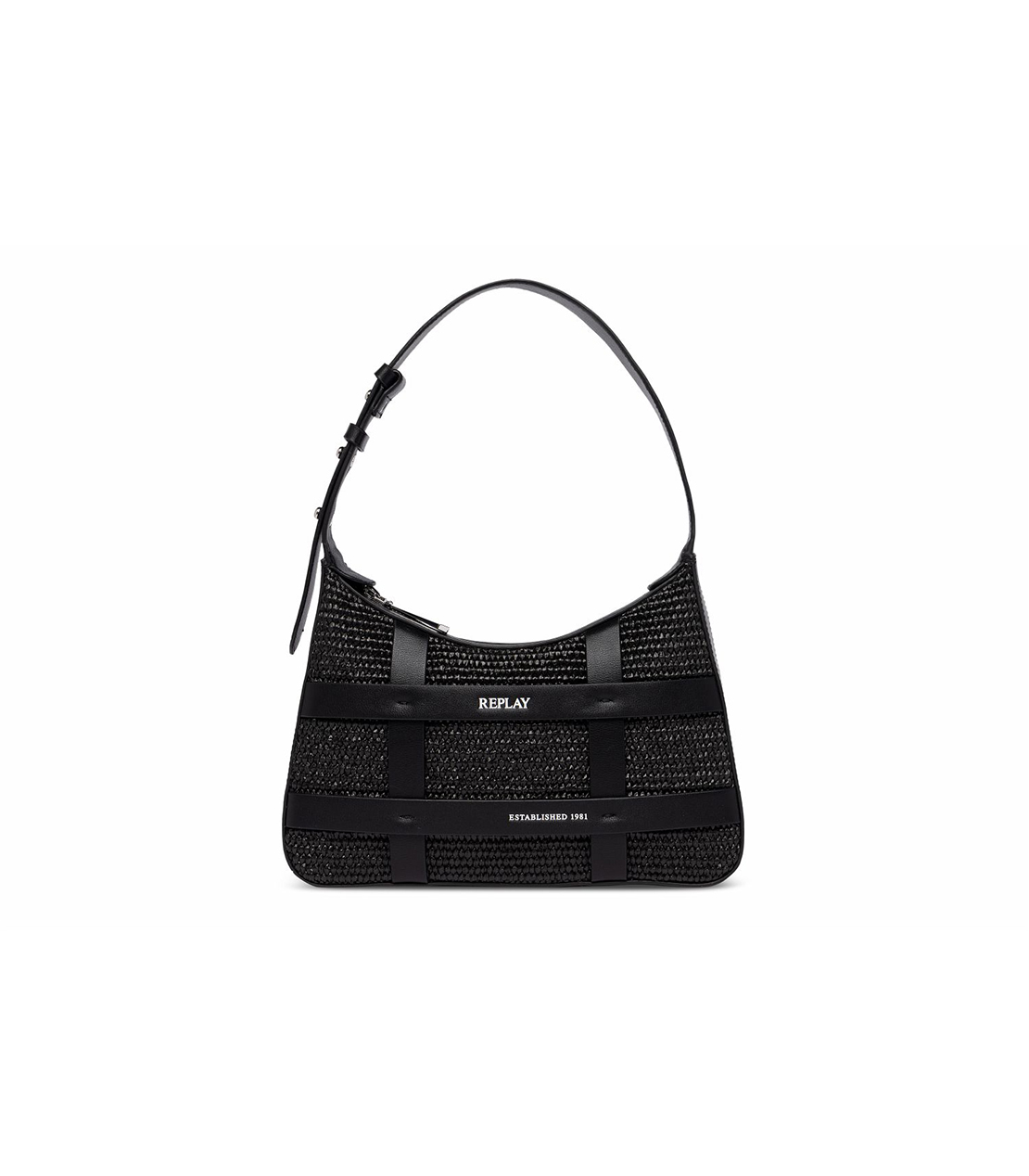 ラフィアサッチェルバッグ 詳細画像 ブラック 3